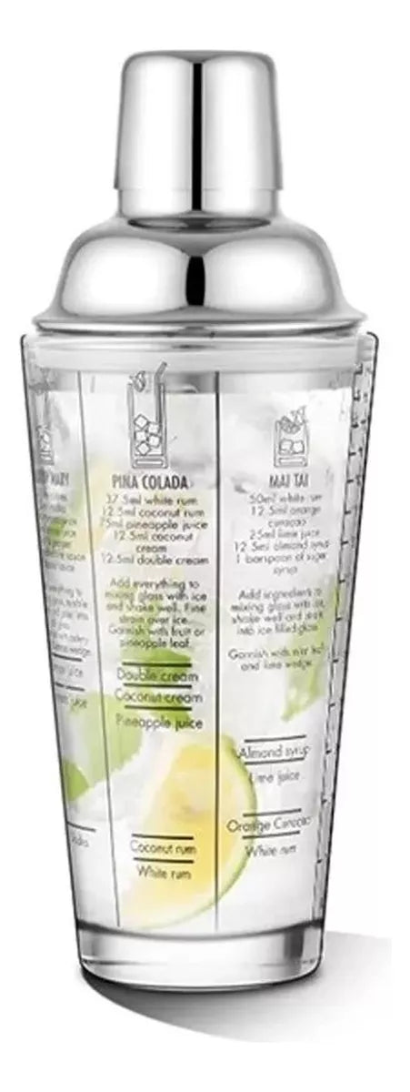 Coctelera De 450ml Con Recetas Impresas