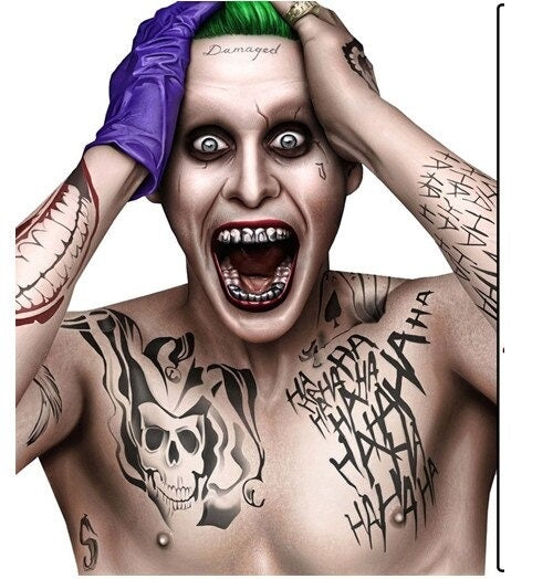 Tatuaje Temporal Cosplay Joker - Guasón