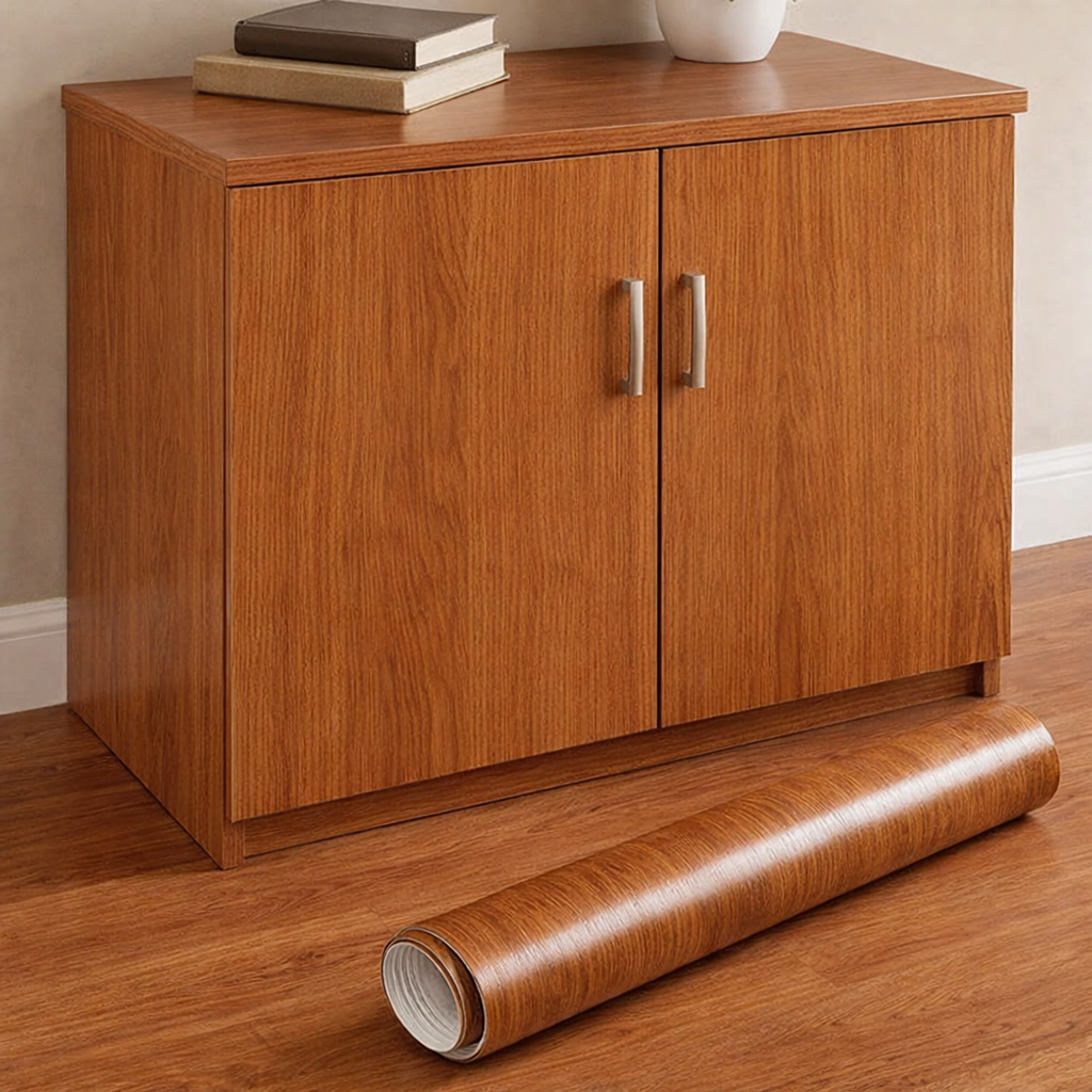 Papel Adhesivo Café Madera