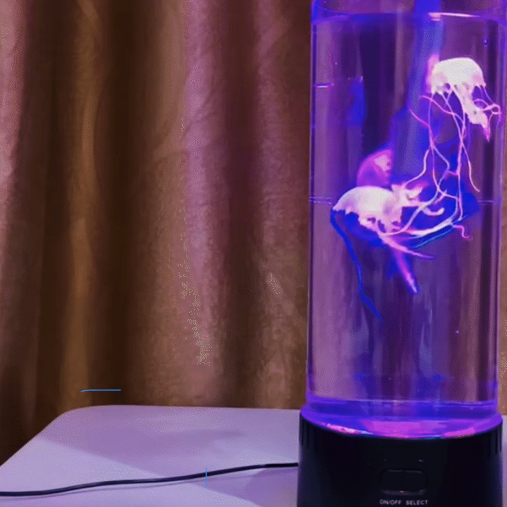 Luz nocturna con forma de medusa