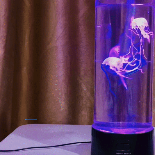 Luz nocturna con forma de medusa